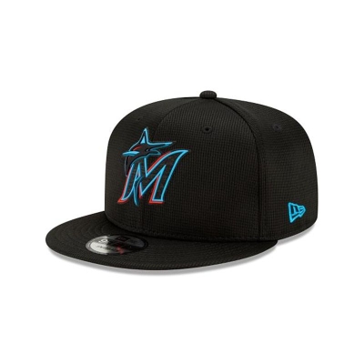 Miami Marlins Gorra | New Era MLB Clubhouse Collection 9fifty Snapback Cap Mexico - Negros